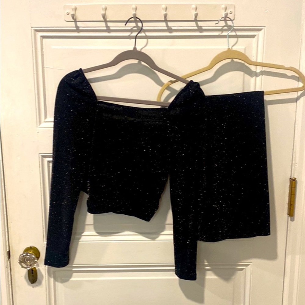 Matching skirt set.